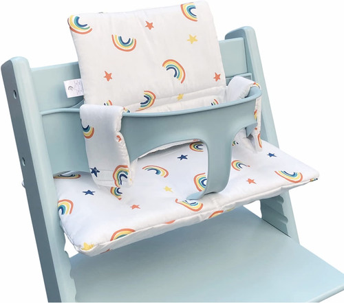 Highchair cushion cover with - &,