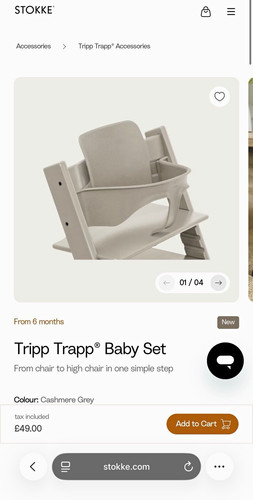 Stokke tripp trapp baby - trapp, set